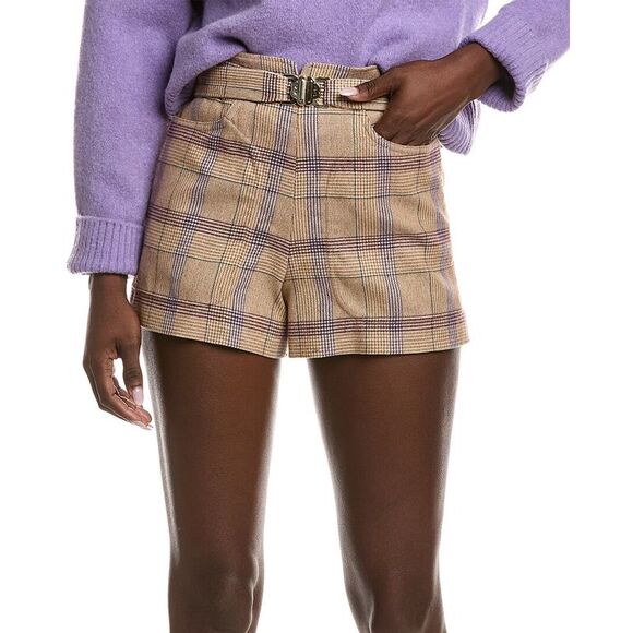 Maje WomensWool-Blend Short Beige